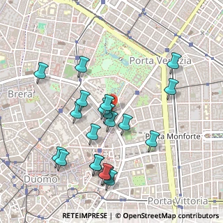 Mappa Via S. Primo, 20121 Milano MI, Italia (0.4965)