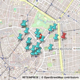 Mappa Via S. Primo, 20121 Milano MI, Italia (0.396)