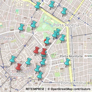 Mappa Via S. Primo, 20121 Milano MI, Italia (0.569)