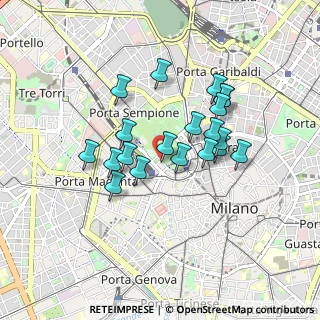 Mappa Via Stefano Jacini, 20121 Milano MI, Italia (0.725)