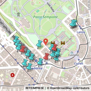Mappa Via Stefano Jacini, 20121 Milano MI, Italia (0.2655)
