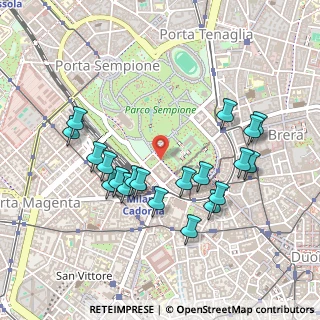 Mappa Via Stefano Jacini, 20121 Milano MI, Italia (0.4725)