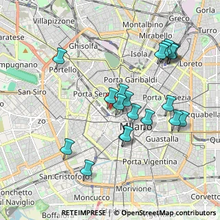 Mappa Via Stefano Jacini, 20121 Milano MI, Italia (1.974)