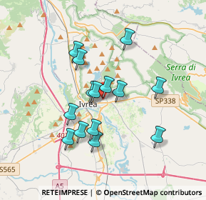 Mappa Via Francesco Ruffini, 10015 Ivrea TO, Italia (3.00643)