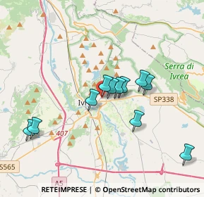 Mappa Via Francesco Ruffini, 10015 Ivrea TO, Italia (3.15364)