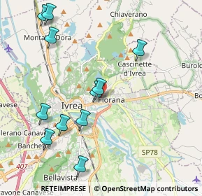 Mappa Via Francesco Ruffini, 10015 Ivrea TO, Italia (2.25364)