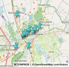 Mappa Via Francesco Ruffini, 10015 Ivrea TO, Italia (1.31818)