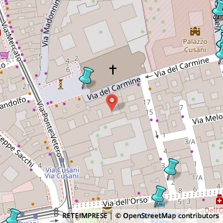 Mappa Via del Carmine, 20121 Milano MI, Italia (0.146)