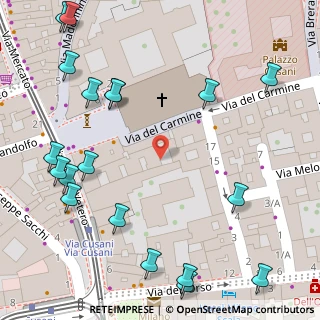 Mappa Via del Carmine, 20121 Milano MI, Italia (0.0955)