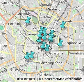 Mappa Via del Carmine, 20121 Milano MI, Italia (1.0775)