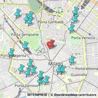 Mappa Via del Carmine, 20121 Milano MI, Italia (1.3995)