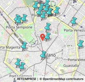 Mappa Via del Carmine, 20121 Milano MI, Italia (1.2075)