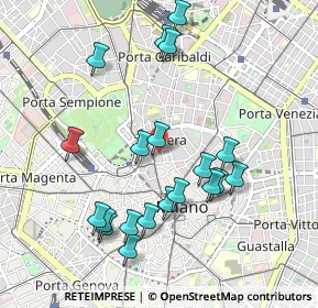 Mappa Via del Carmine, 20121 Milano MI, Italia (0.9895)