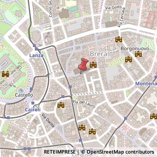 Mappa Via del Carmine, 9, 20121 Milano, Milano (Lombardia)
