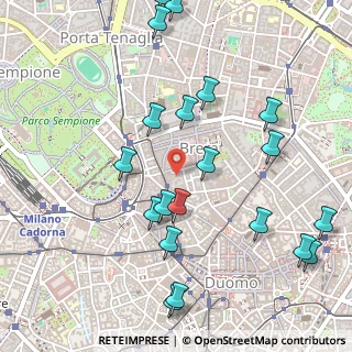 Mappa Via del Carmine, 20121 Milano MI, Italia (0.608)