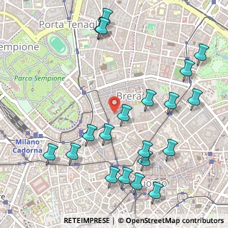 Mappa Via del Carmine, 20121 Milano MI, Italia (0.6305)