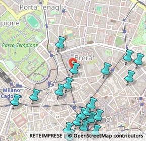 Mappa Via del Carmine, 20121 Milano MI, Italia (0.681)