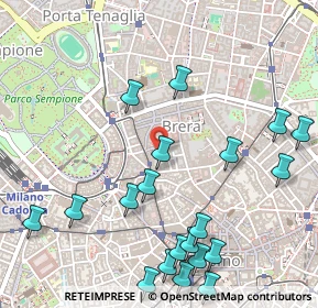 Mappa Via del Carmine, 20121 Milano MI, Italia (0.6485)