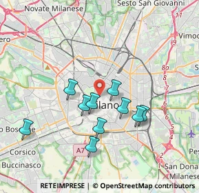Mappa Via del Carmine, 20121 Milano MI, Italia (3.74364)