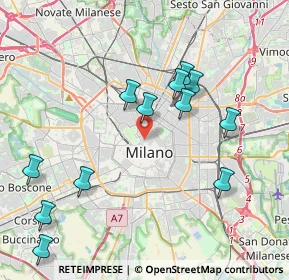 Mappa Via del Carmine, 20121 Milano MI, Italia (4.91643)