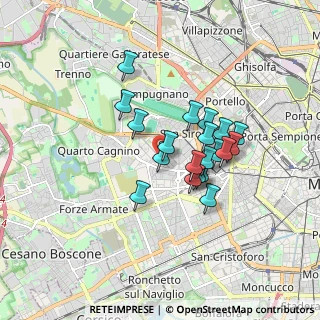 Mappa Via Alfonso Capecelatro, 20148 Milano MI, Italia (1.321)