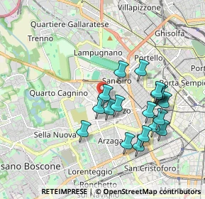 Mappa Via Alfonso Capecelatro, 20148 Milano MI, Italia (1.75842)