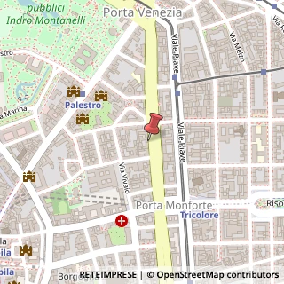 Mappa Viale Luigi Majno, 19, 20122 Milano, Milano (Lombardia)