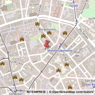 Mappa Via Privata Fratelli Gabba, 1/A, 20121 Milano, Milano (Lombardia)