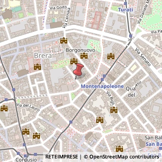 Mappa Via Privata Fratelli Gabba, 6, 20121 Milano, Milano (Lombardia)