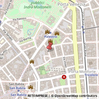 Mappa Via Gabrio Serbelloni, 8, 20122 Milano, Milano (Lombardia)