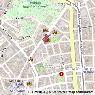 Mappa Via Gabrio Serbelloni, 1, 20122 Milano, Milano (Lombardia)