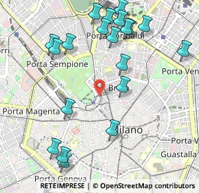 Mappa Via Quintino Sella, 20121 Milano MI, Italia (1.199)