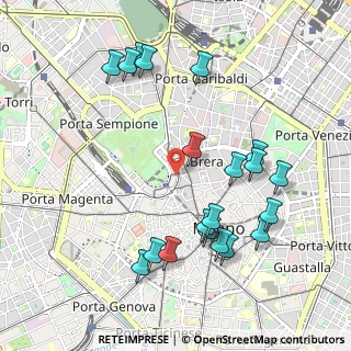 Mappa Via Quintino Sella, 20121 Milano MI, Italia (1.0945)