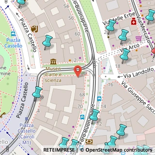 Mappa Via Quintino Sella, 20121 Milano MI, Italia (0.136)