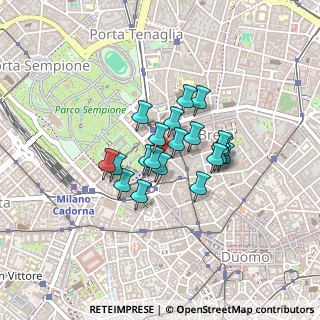Mappa Via Quintino Sella, 20121 Milano MI, Italia (0.2855)