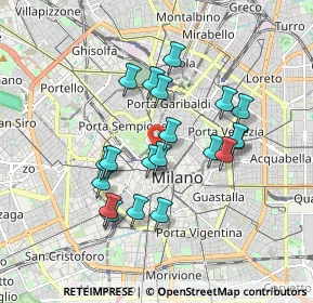 Mappa Via Quintino Sella, 20121 Milano MI, Italia (1.5645)