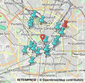Mappa Via Quintino Sella, 20121 Milano MI, Italia (1.57176)