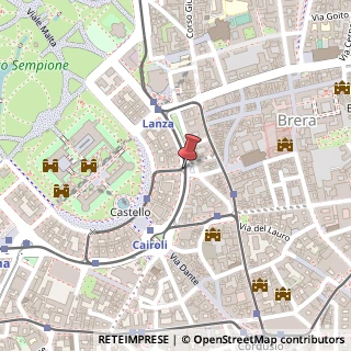Mappa Via Quintino Sella,  2, 20121 Milano, Milano (Lombardia)