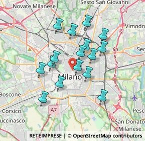 Mappa Via Manzoni ang, 20121 Milano MI, Italia (3.00188)