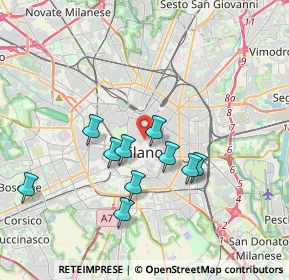 Mappa Via Manzoni ang, 20121 Milano MI, Italia (3.76091)