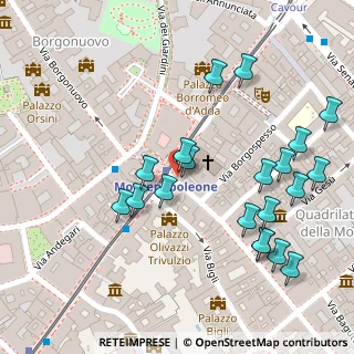 Mappa Via Montenapoleone angolo, 20121 Milano MI, Italia (0.1405)