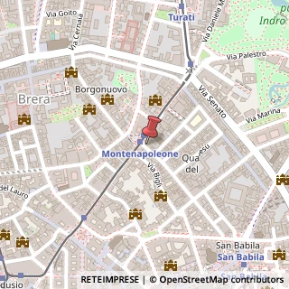 Mappa Via Monte Napoleone, 26, 20121 Milano, Milano (Lombardia)
