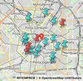 Mappa Via Manzoni ang, 20121 Milano MI, Italia (1.7105)