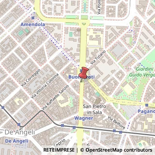 Mappa Via Michelangelo Buonarroti,  20, 20145 Milano, Milano (Lombardia)