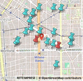 Mappa Via Francesco Nullo, 20129 Milano MI, Italia (0.497)