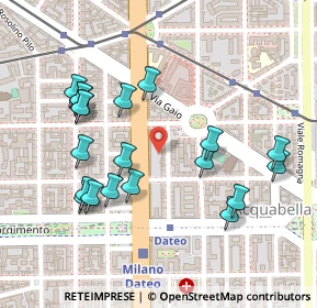 Mappa Via Francesco Nullo, 20129 Milano MI, Italia (0.252)