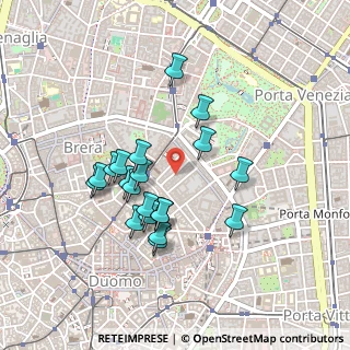 Mappa Via Santo Spirito, 20121 Milano MI, Italia (0.3995)