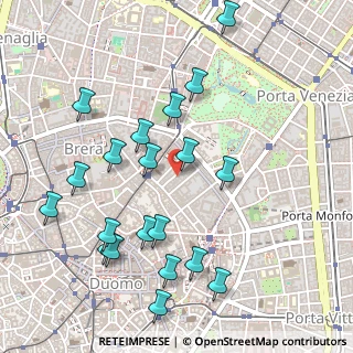 Mappa Via Santo Spirito, 20121 Milano MI, Italia (0.555)