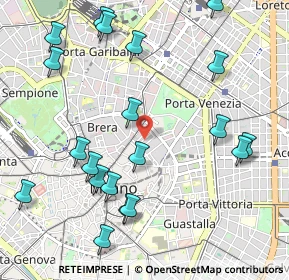 Mappa Via Santo Spirito, 20121 Milano MI, Italia (1.2235)