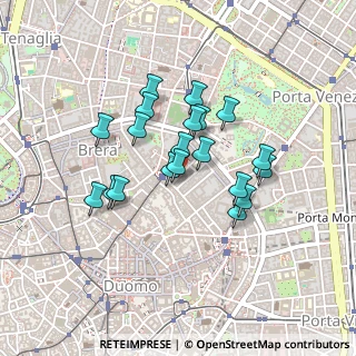 Mappa Via Borgospesso, 20121 Milano MI, Italia (0.35)